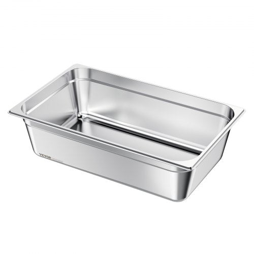 Rostfri ångpanna för hotell, full storlek x 145 mm djup, 20,5 l ångpanna för bord, anti-sylt restaurangtillbehör återanvändbar rostfri cateringförvaring för hem, fest, restaurang, hotell, buffé, 1-pack