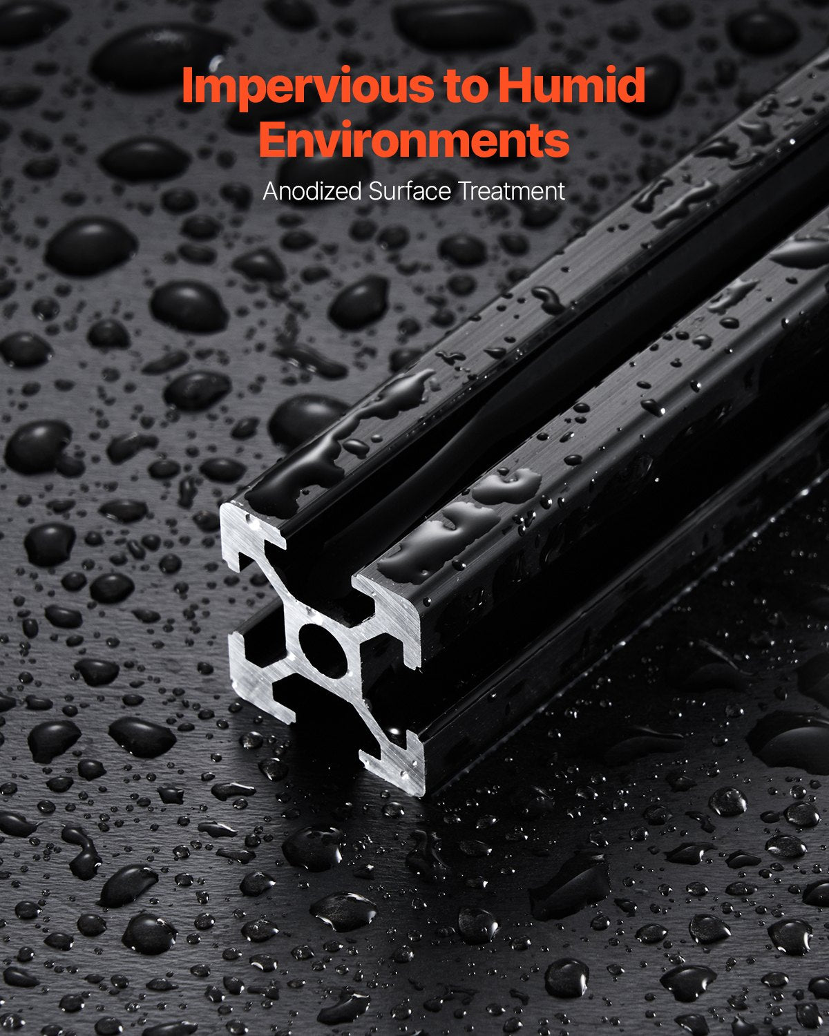 10 st. 78,7 tum (2000 mm) T-spår 2020 aluminiumprofil, anodiserad linjär skena enligt europeisk standard, höghållfast extruderad aluminiumskena för 3D-skrivare, CNC-maskin DIY, lasergravering, svart