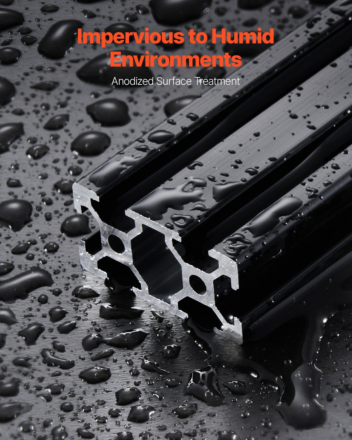5 st. 78,7 tum (2000 mm) T-spår 2040 aluminiumprofil, anodiserad linjär skena enligt europeisk standard, höghållfast extruderad aluminiumskena för 3D-skrivare, CNC-maskin DIY, lasergravering, svart
