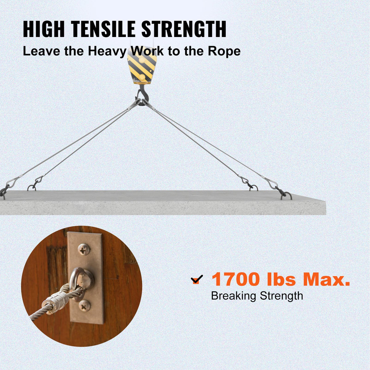 T316 Stainless Steel Cable 3.2 mm 7x7 Steel Wire Rope Cable 15240 cm Cable Railing Transport Wire Rope Cable for Railing Decking DIY Balustrade