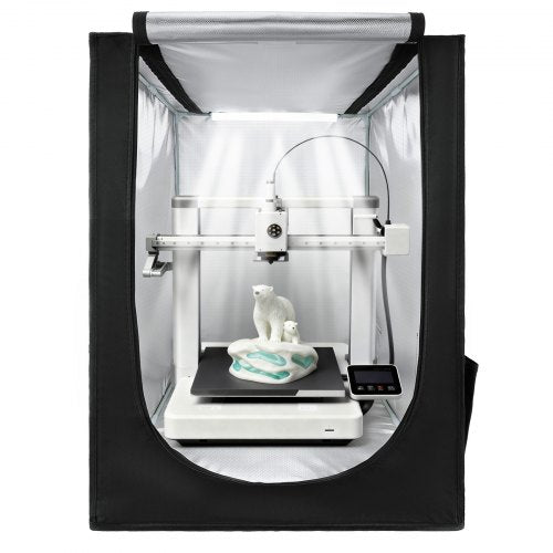 3D Printer Enclosure, Dustproof Waterproof Oxford Cloth 3D Printer Tent, Constant Temperature Protective Case with LED Lighting, Compatible with Creality/ELEGOO/Anycubic Multiple Popular Models