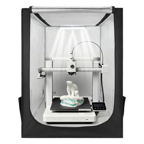 3D Printer Enclosure, Dustproof Waterproof Large Oxford Cloth 3D Printer Tent, Constant Temperature Protective Case with LED Lighting, Compatible with Creality/ELEGOO/Anycubic Popular Models