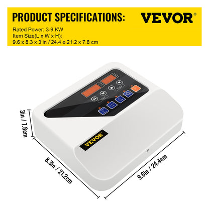 Extern bastuaggregatsregulator för 3KW-9KW bastuaggregatsregulatorer Bastuugnsregulator 104-221℉ Tid Temperatur