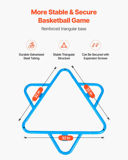 Barnbasketkorg, 4 basketkorgar för barn, bärbart basketställ med justerbar höjd och 3 bollar, basketleksak för inomhus och utomhusbruk för barn i alla åldrar, pojkar och flickor