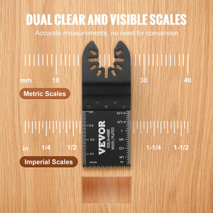 50PCS Oscillating Saw Blades, Universal Quick Release Oscillating Saw Blades, Multitool Tool Blades for Wood Plastic Aluminum, Fit Dewalt Milwaukee Hitachi Chicago Craftsman