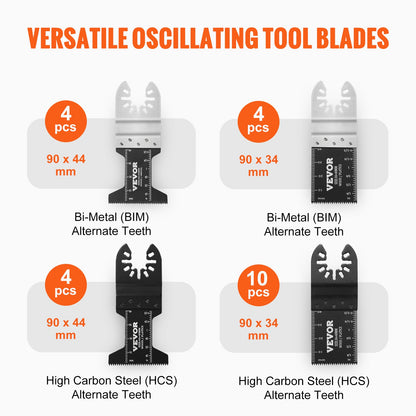 30PCS Multi Tool Blades Kits 8 Types Fit Dewalt Bosch Hitachi Chicago