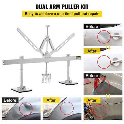 Bucklingspaksats passar för bucklor i aluminium och stål med 6 klor, 75 cm bucklingspak för bucklor i bilar