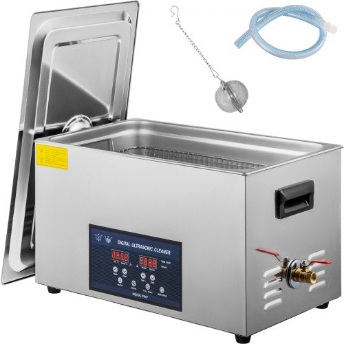 30L Ultraljudsrengörare Dubbelfrekvens Ultraljudsrengöringsmaskin med värmare Smyckesrengörare för Smyckesdelar Glasögonring Protesinspelning Kretskort 28/40KHz