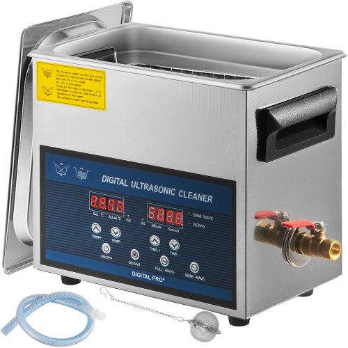 6L Ultraljudsrengörare Dubbelfrekvens Ultraljudsrengöringsmaskin med värmare Smyckesrengörare för Smyckesdelar Glasögonring Protesinspelning Kretskort 28/40KHz
