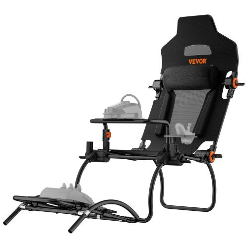 Hopfällbart rattstativ för Logitech G923/G920/G29, rattstativ och fotpedal, justerbar vinkel, bärbar stålkörsimulatorcockpit - Thrustmaster T248P, GT/Formula-läge stor storlek