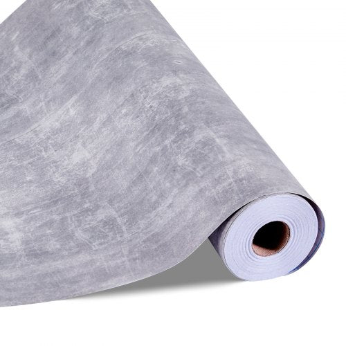 Självhäftande tapet, 40 cm x 15 m kontaktpapper vattentätt självhäftande, lätt att rengöra väggdekorativ vinylrulle för sovrum kök kontor badrum, mörkgrå industriell stil