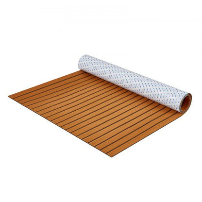 Båtgolv, EVA-skum båtdäck 240 x 116,8 cm, halkfritt självhäftande golv, 2,8 m² marinmatta för båtar, yachter, pontoner, kajakdäck