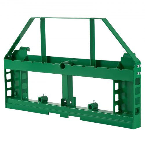 Komplett pallram, 1814 kg nominell lastkapacitet, 115 cm pallgaffelramfästen med 50,8 mm dragkrokfäste och spjuthylsor, passar för John Deere-lastare, snabbfäste, endast ram