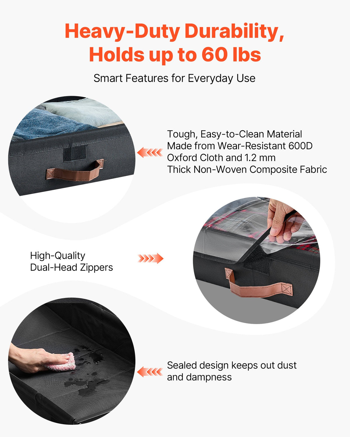 Under Bed Storage with Wheels, 915 x 460 x 185 mm, Underbed Containers with Clear Lid, Underbed Shoe Organizer, Rolling Under the Bed Storage Bins for Clothes, Shoes, Blankets, Bedroom, 2 Pack