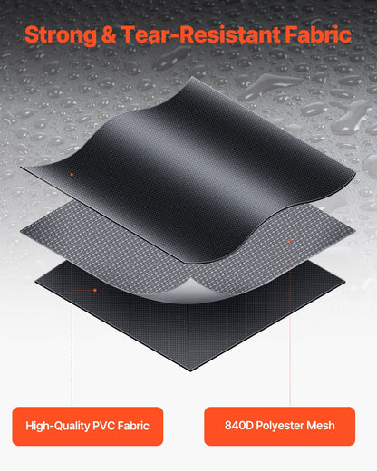 Car Rooftop Cargo Carrier Bag, 23 Cubic Feet Roof Cargo Carrier, Heavy Duty 840D PVC 100% Waterproof Car Roof Luggage Bag for All Vehicle with/without Rack- with Lock, Anti-Slip Mat, 6 Door Hook