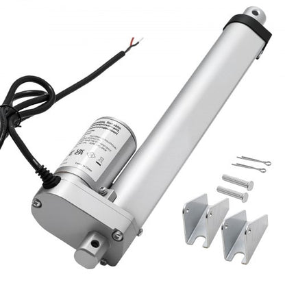 12V linjärt ställdon, 203,2 mm slaglängd 15 mm/s höghastighets 1000N linjärt ställdon - med IP54-skydd och monteringsfäste för lyftbord, fåtöljer, fönster- och dörröppnare