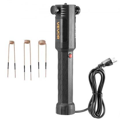 Demontering av induktionsvärmare, 1100W 230V magnetisk induktionsvärmare, handhållen mutterbrytare, minivärmemaskin för borttagning av rostiga skruvar, reparationsverktyg för bilgarage med 3 spolar