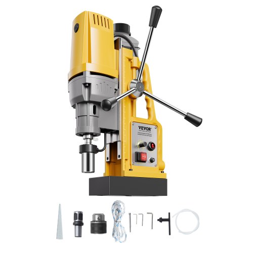 Magnetborrmaskin, 1400W motor, 2 tums borrdiameter, 2922 lbf bärbar elektrisk magnetborrpress, 0-750 varv/min variabel hastighet, borrmaskin för metallytor, industri och heminredning
