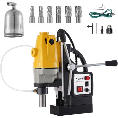 1100W magnetisk borrpress 12000 N magnetkraft med 6 st HSS ringformade skärbitar