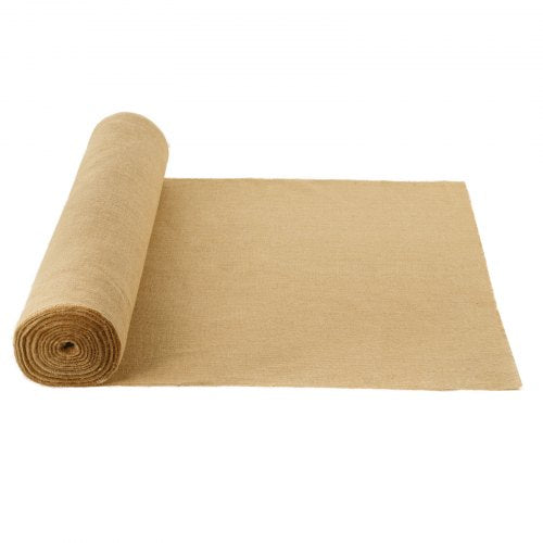 Rulle av säckväv i jutetyg, 102,5 cm x 22,5 cm och 132,5 cm breda rullar av säckväv i jutetyg, rulle av säckväv i jutetyg ​​för träd, för dekoration, hantverk, bröllop, trädgårdsskötsel, vintertäckning för växter och träd