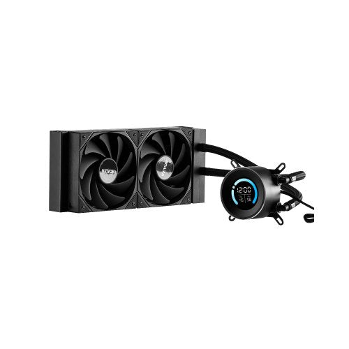 CPU-vätskekylare, AIO CPU-vattenkylare - 120 mm PWN-fläktar, pump, 1,8" skärm, max. 2200 RPM CPU-kylfläkt, effektiv svart PC-vattenkylare för Intel 115X/1366/2011/1700/1200, AMD AM4/AM5