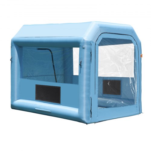 Uppblåsbar målarbox, 9,8 x 8,2 x 8,2 fot/3 x 2,5 x 2,5 m uppblåsbar sprutbox, med 550 W kraftfull fläkt och luftfiltersystem, bärbar billackeringsbox för motorcykel, cykel, små möbelmålning