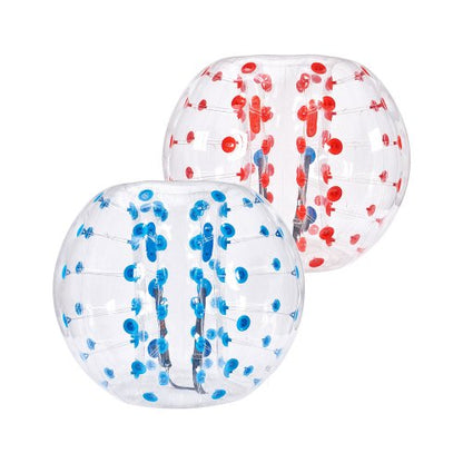 Uppblåsbara Bumper Balls 2-pack, 5FT/1.5M Body Sumo Zorb-bollar för tonåringar och vuxna, 0.8mm tjocka PVC-mänskliga hamsterbubbelbollar för utomhuslek, Bumper Bopper-leksaker för trädgård, gård, park