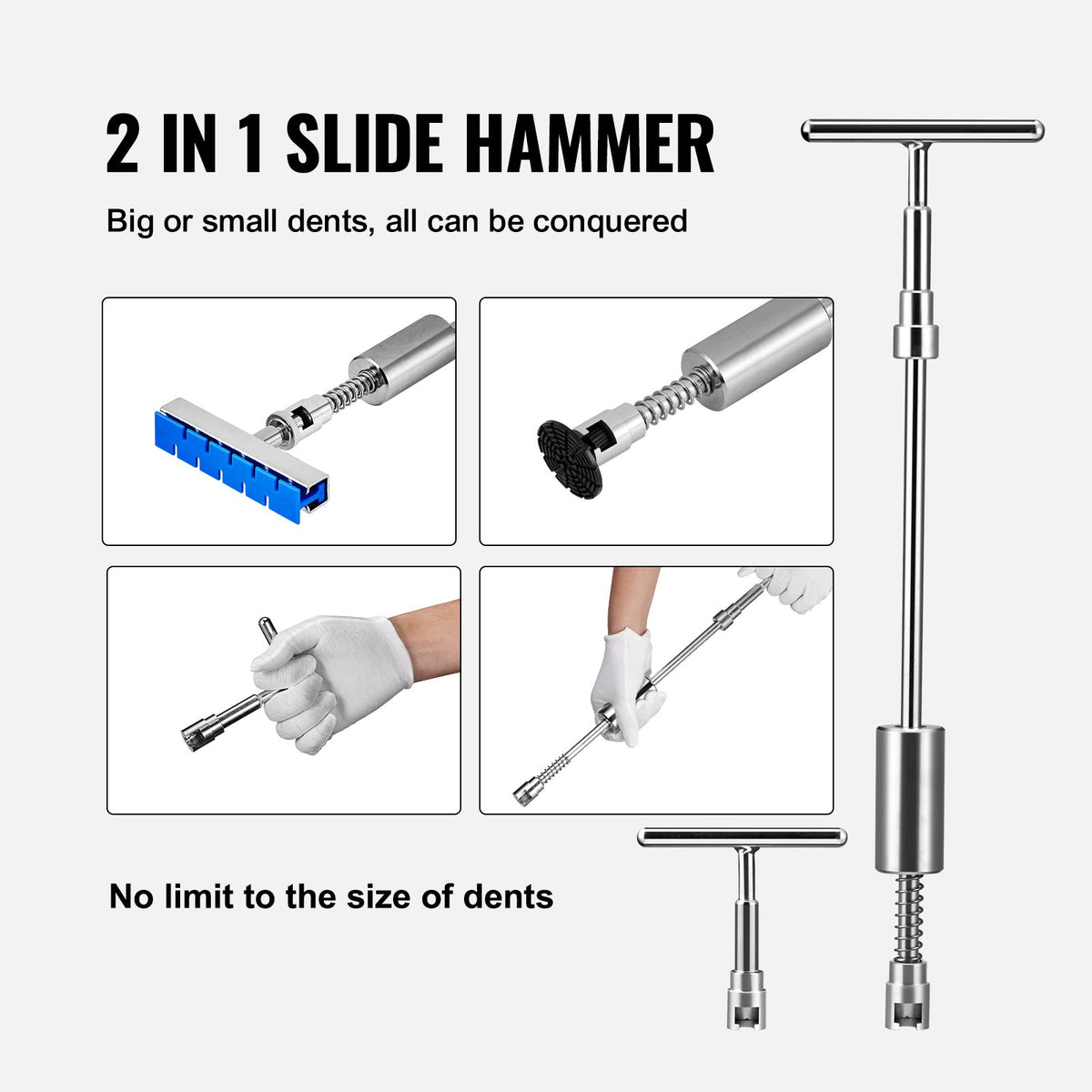Bilkaross Dent Puller Bridge Lifter Tool Lackfri Hagelborttagare Reparationssats