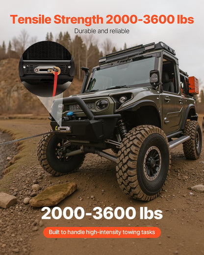 Vinschfäste, vinschkapacitet 907–1633 kg, vinschfäste för dragkrok för utvalda Polaris Ranger-modeller (2010–2021), design med 3 monteringshål, pulverlackerat stål, lämplig för räddning på leriga vägar