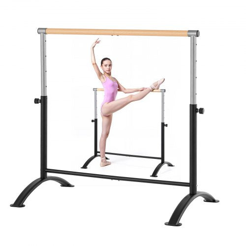 Balettstång, barrebar för hemmabruk, fristående bärbara balettstretchstänger för dans, höjdjusterbar anti-wobble fitnessstudioutrustning, för pilates balansträning