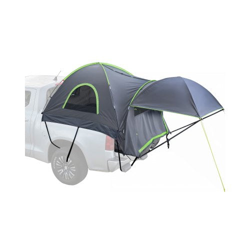 Pickuptält, passar 1,5-1,8 m lastbilstält för camping, vattentätt PU2000 mm 2-3 personers sovplats för lastbilsflak, robust lastbilsflakstält med expanderbar markis, regnbågsskydd, förvaringsväska