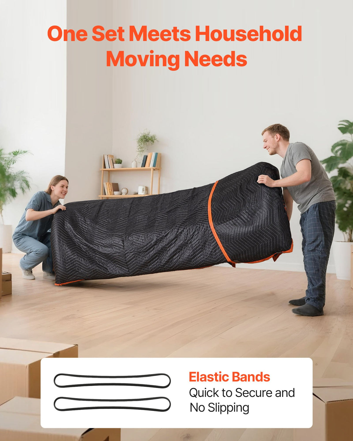 Moving Blankets 12 Pcs, 1829 x 1016 mm (14.5 kg/dz) Large Packing Blankets with Cotton Filling, Heavy Duty Nonwoven Fabric Padded Moving Blanket for Shipping, Wrapping, Protecting Furniture