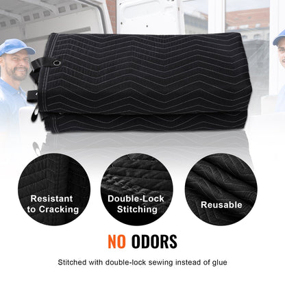 Sound Dampening Blanket, 243.8 x 203.2 cm, Extra Large Studio Grommeted Soundproof Blanket with Grommets, Light Blocker for Door Acoustic Noise Blocking Blanket Studio Sound Absorption Sheet, Black