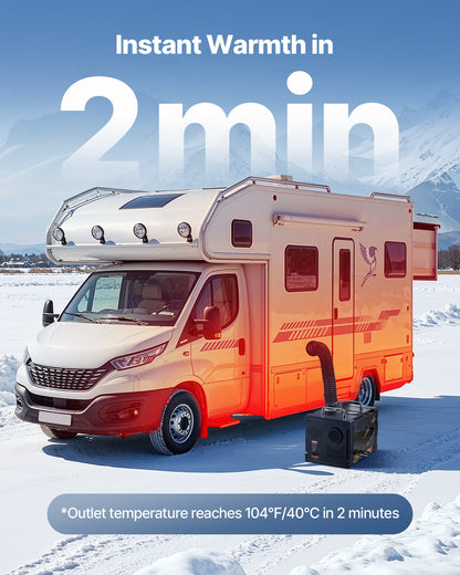 Diesel Heater, 8KW, DC 12V/24V, All in One Portable Diesel Air Heater with Bluetooth APP Control, Remote Control and LCD Screen, 7 L Fuel Tank for Trucks, Vans, RVs, Campers, and Garages