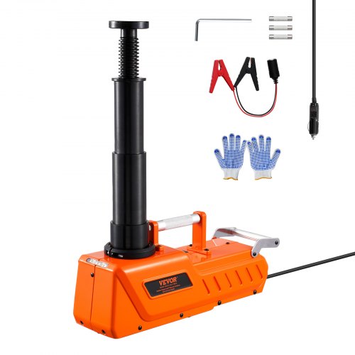 Electric Car Jack, 15 Tons /33000 lbs, Adjustable Hydraulic Jack Lift with High Load Capacity, 12V Dual-Powered Tire Change Replacement with LED Light, Portable Jack kit for Sedan, SUV, Truck