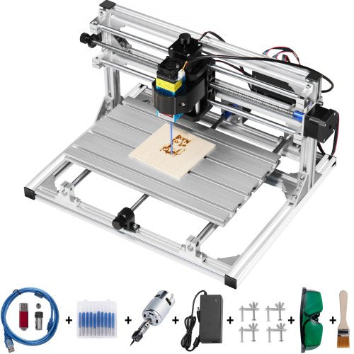 CNC 3018 routerkit med lasergravör 500mw lasergravör GRBL-injektion