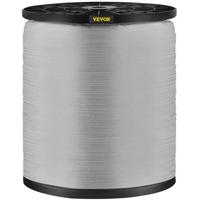 1250 kg polyesterdragtejp, 3153' x 1/2" platt tejp för tråd- och kabelrör, arbetsvariabla funktioner, platt rep för dragning/lastning/packning i alla väderförhållanden
