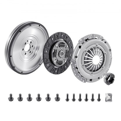 Kopplingssats med svänghjul, Extra kraftig OEM-kopplingssats, OEM-ersättningskopplingssats för växellåda, kompatibel med Audi A3 (8P1) från 2003-2010, A3 Cabriolet (8P7) från 2008-2009, A3 Sportback (8PA) från 2004-2010.