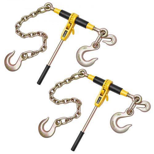 Ratchet Chain Binder, 4173 kg Working Load, Chain Binders Compatible with 10-12.7 mm Chains, Heavy Duty Ratchet Load Binder with Handles for Truck, Tie Down, Hauling, Towing, Logging