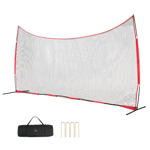 Barriärnät, 20x10 fot bollsportsnät, bärbar träningsutrustning med bärväska, skyddsskärm för baseboll, softboll, lacrosse, fotboll, hockeyträning, för bakgården