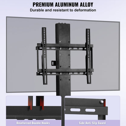 Motorized TV Lift Stroke Length 71.1 cm Motorized TV Mount Fit for 66–144.8 cm TV Lift with Remote Control Height Adjustable 71.1 cm Load Capacity 59.9 kg