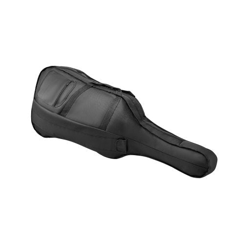 4/4 cellofojal i full storlek, vattentät nylon, lätt och bärbar reseväska, med förstärkt handtag, dubbla axelremmar, reptålig, professionell celloform, för cello, svart