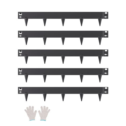 Stålkantlist, 5-pack 39 x 3 tum rostbeständig metallkantlist, böjbar trädgårdskant, kraftig gräsmatta, lätt att installera, rabattgångavdelare svart