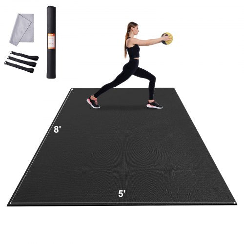 Träningsmatta Halkfri Yogamatta Gym Fitness Pilates Träningsmatta (2,4x15 m)