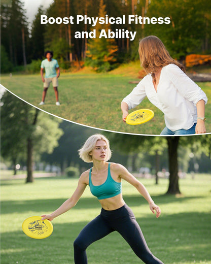 Discgolfset, 3-pack discgolfstartset, nybörjare med flygande discs för helkroppsstyrketräning, med putter, mellanregister, driver, PDGA-godkänd, för utomhusbruk, bakgård, gräsmatta, strand och park