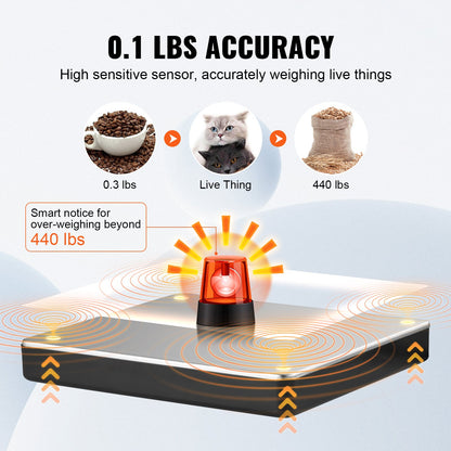 Shipping Scale Digital Postal Scale 199.6 kg x 48 g, AC/DC Package LCD