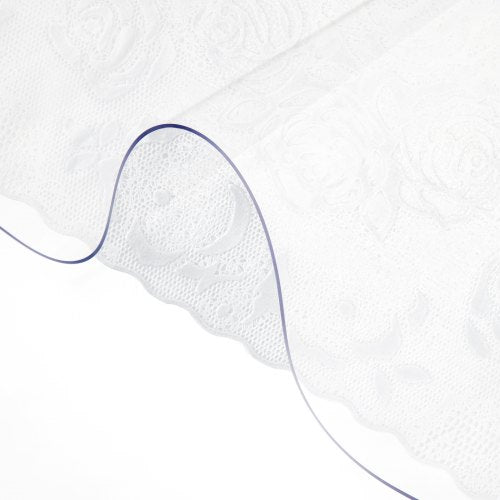 Plastbordsskydd 40 x 72 tum, 1,5 mm tjockt genomskinligt bordsskydd, rektangulärt genomskinligt skrivbordsmatta, vattentätt och enkelt att rengöra för kontorsbyrå/nattduksbord