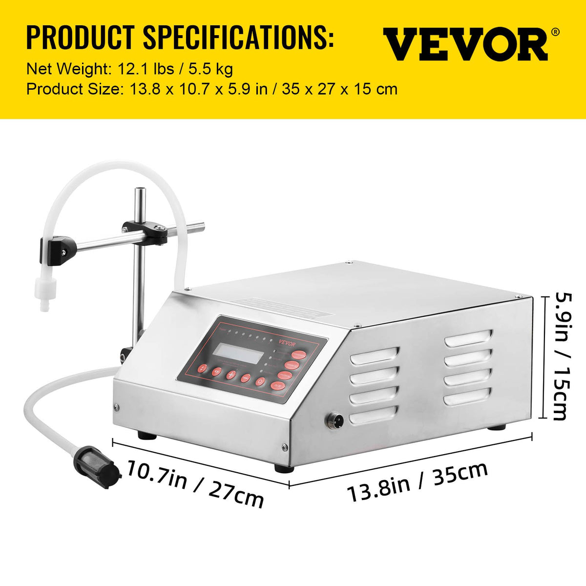 Vätskepåfyllningsmaskin 2-3500ml GFK-160 LCD-skärm Digital styrd pump Vätskepåfyllningsmaskin Automatisk vätskepåfyllningsmaskin
