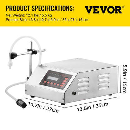 Vätskepåfyllningsmaskin 2-3500ml GFK-160 LCD-skärm Digital styrd pump Vätskepåfyllningsmaskin Automatisk vätskepåfyllningsmaskin