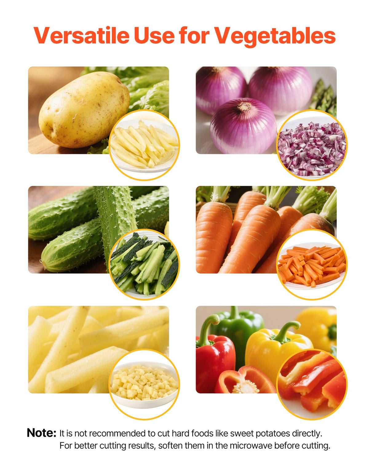 Kommersiell pommes frites-skärare, grönsaks- och frukthackare i rostfritt stål med 3 reservblad 12,7 mm 9,5 mm 6,4 mm, manuell potatisskärare för restauranger och hemmakök